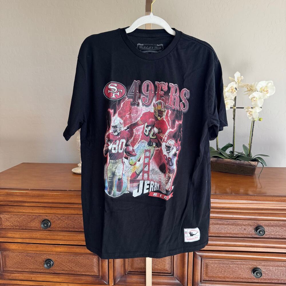 Mitchell & Ness 49ers Jerry Rice NFL Throwbacks Tee Size XL NWT